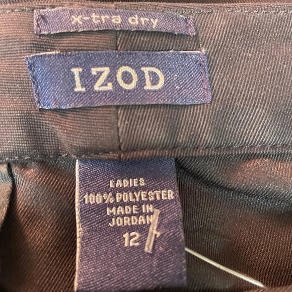 IZOD x-tra dry womens black shirts size 12 - Picture 6 of 6